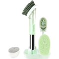 thumbnail image 2 of Ensemble de Brosses à Vaisselle avec Distributeur de Savon, Brosse à Vaisselle avec Support pour Cuisine, Têtes de Brosse de Rechange, Brosse à Récurer Réutilisable pour Contrôler le Savon, 2 of 8