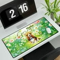 thumbnail image 3 of Basset Hound Hello Spring Time Flower Floral Nature Desk Mat Full Keyboard Mouse Pad Bassets Dog Breed Lovers Gifts Idea Large Mousepad - 02031, 3 of 5