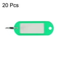 thumbnail image 2 of Uxcell 2.36 inch x 0.83 inch Plastic Tags with Split Keyring Green 20 Count, 2 of 4