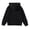 Black, variant on WOYY Toddler Girls Oversized Hoodie Letter Print Pullover Hooded Sweatshirt, Sizes 3-4T