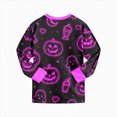 thumbnail image 6 of TOWED22 Toddler Boys Halloween Pumpkin Pajamas Cotton Cute Ghost Print Pjs for Boy Jammies Little Kids Skeleton Skull Sleepwear Clothes Sets(Hot Pink,4-5 Y), 6 of 9