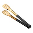 thumbnail image 1 of Pinzas de cocina de acero inoxidable para asar, 28 cm, color negro, 1 of 7