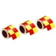 thumbnail image 1 of Cinta Reflectante Uxcell, 3 Rollos de 10 pies x 2 pulgadas Cinta de Seguridad Adhesiva Reflectora, Amarillo+Rojo Fluorescente Cuadrado, 1 of 6