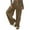 Brown, variant on AherBiu Sweatpants for Women Straight Wide Leg Fleece Lined Joggers Pants Activewear Casual Loose Trousers