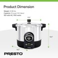 thumbnail image 4 of Presto 16 Quart Digital Pressure and Water Boiling Canner, LED Digital Display, 4 of 12