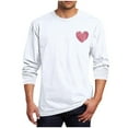 thumbnail image 2 of Amzcrzy - Sudadera Para Hombre, Estilo Casual, Con Estampado De Moda, Manga Larga, Cuello Redondo, Color Blanco, Talla L, 2 of 5