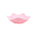 thumbnail image 2 of Silicone Lotus Flower Soap Holder, Bar Soap Saver with Drainage for Bathroom Kitchen Shower, Travel-Friendly Soap Dish (pink), 2 of 5
