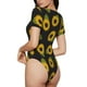 thumbnail image 2 of Balery Sunflowers Body de cuello redondo de manga corta para mujer Tops de manga corta Tops básicos-Medium, 2 of 7