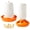 Orange, variant on WLGJL Plastic Chick Feeder and Waterer Kit,0.3Gal Feeder and 0.4Gal Waterer with 3 Adjustable Heights for Baby Chicken Duck Brooder,2PCS