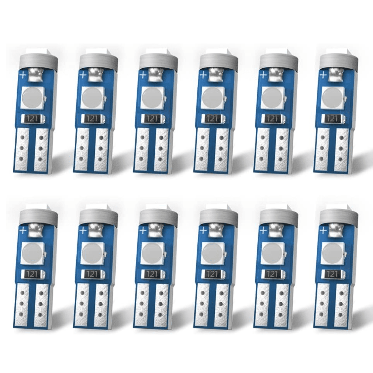 T5 LED Bulbs 3030 3SMD LED Bulb for Auto Car Dashboard Dash Instrument Panel Gauge Cluster Indicator Lights Lamp(12Pack)