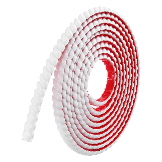 Uxcell Moldura autoadhesiva para paredes 0.8" x 16 pies tiras de paneles de pared borde de papel tapiz blanco