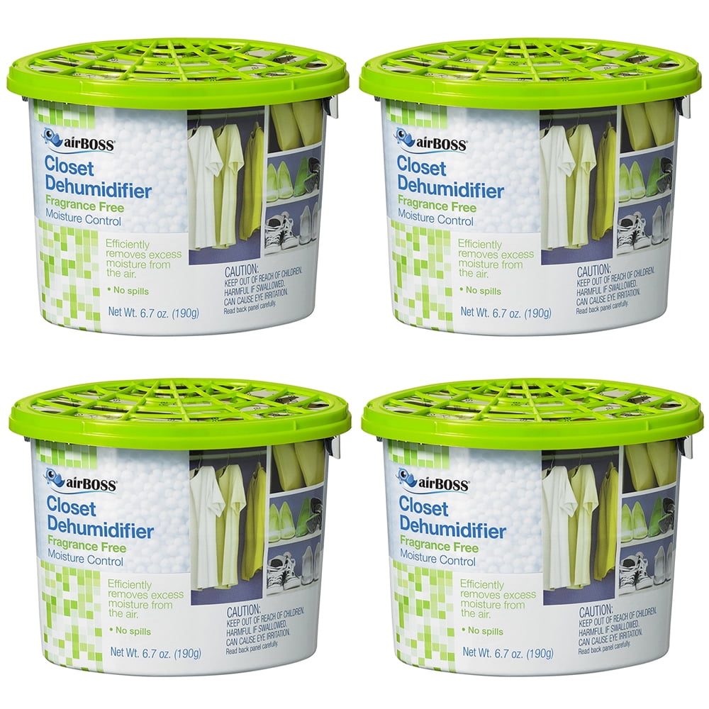 4 Packs Moisture Absorber Fragrance Free Room Odor Eliminator