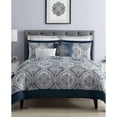 thumbnail image 2 of VCNY Home Yorkshire 7-Piece Queen Navy Queen Comforter Set, 2 of 9