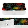 thumbnail image 4 of Spider Web Elegant PU Leather Display Case with Removable Compartment for Earring Organizer and Necklace Holder - Portable Storage Box, 4 of 6