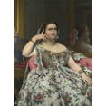 thumbnail image 2 of Ingres, Dominique 19x24 Gold Ornate Wood Framed with Double Matting Museum Art Print Titled - Madame Moitessier, 2 of 4