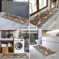 thumbnail image 2 of Yellow Geometric Boho Pattern Kitchen Rug Mat,Kitchen Runner Rugs Non Skid Washable,Decorative Kitchen Floor Mats for Kitchen,Sink,Laundry,17"X47", 2 of 5