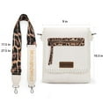 thumbnail image 5 of Montana West Crossbody Bags for Women with Dual Compartments Western Crossbody Purse with Leopard Print Guitar Strap, Beige, 5 of 7