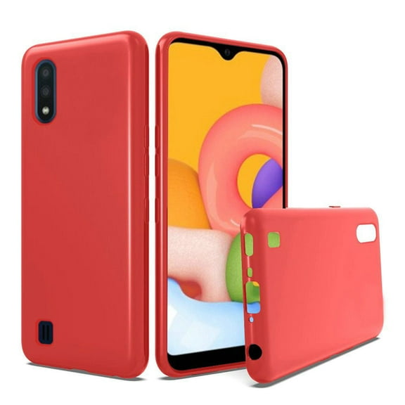 GSA Slim Flexible Candy Case for Samsung Galaxy A01 - Red
