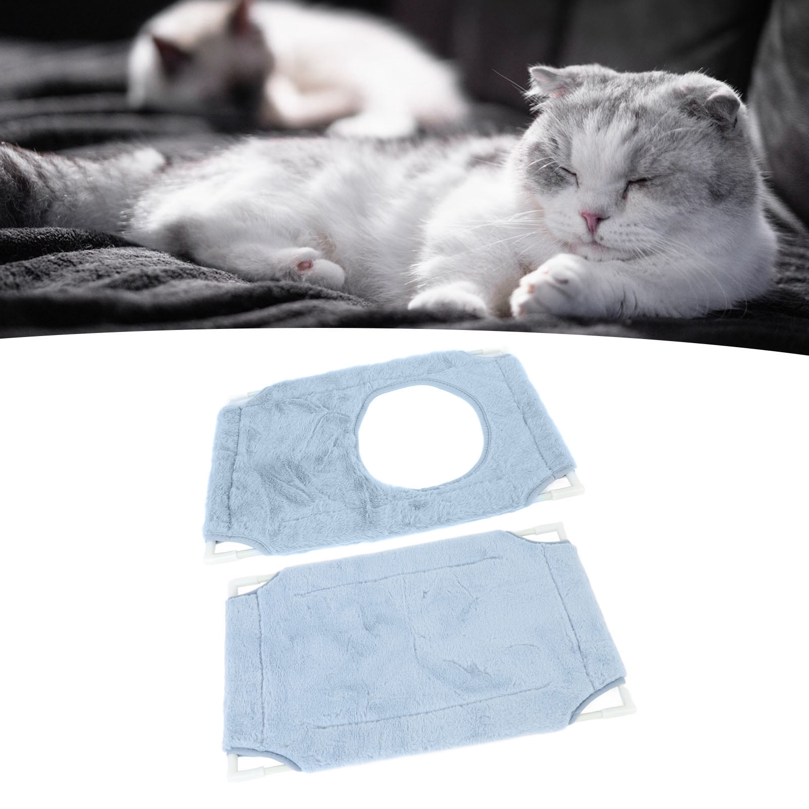 Cat Window Perch, Double Layer Cat Hammock Window Bed with Strong Suction Cups, Foldable Cat Window Resting  Cat Shelf Furniture for Indoor Cats Sunbathing