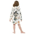 thumbnail image 7 of FORMRS Niños Bathrobe Unisex Hooded Robe Soft Plush Pajamas Sleepwear, Size 2-3T, Watercolor Halloween Girl, 7 of 7