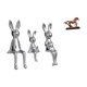 thumbnail image 1 of Escultura de figura sentada, adorno de caballo, miniatura coleccionable, cerámica, resina, animal, decoración, ideal para oficinas y salas de estar., 1 of 8