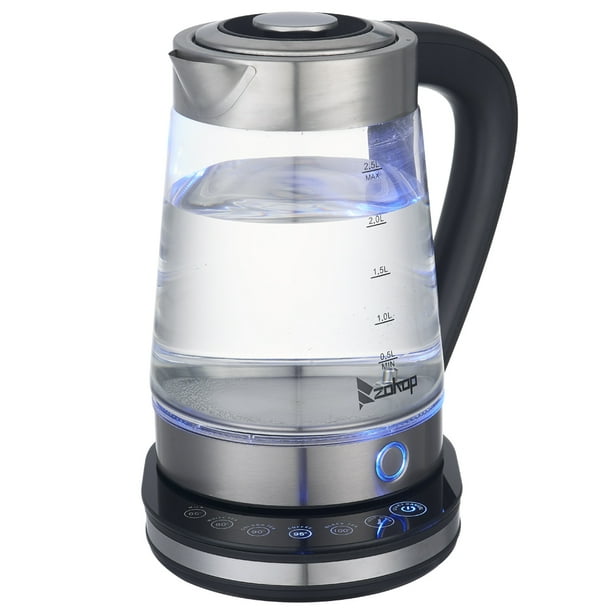 1500W Electric Kettle, Hot Water Glass Kettle Fast Boiling 2.5L with
