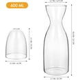 thumbnail image 3 of Juego de jarra de agua y vidrio, jarra de vidrio transparente, contenedor de botella, tetera con tapa de taza de vidrio, resistente al calor y al frío, 3 of 6