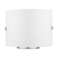 thumbnail image 3 of Livex Lighting 10" 2-Light Metal & Acrylic Wall Sconce in Brushed Nickel, 3 of 11
