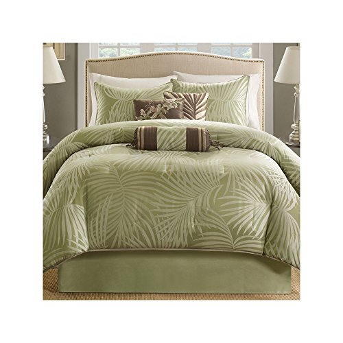 7 Piece Comforter Set Queen/Green Walmart Canada
