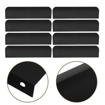 KONTONTY 10pcs Edge Finger Tab Pulls for Cabinets Kitchen Hidden Drawer Handles No Drill Black