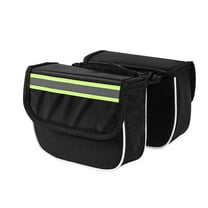 Guozer Bike Storage Bag 1PCS Bicycle Tail Bag Bicycle Frame Bag Mountain Bike Accessories Large Tail Bag With High Brightness Reflective Strip