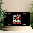 thumbnail image 4 of License Plate, High heels Deal Graphic Decorative Front,Personalized Stainless Steel License Plate Cover For Men Women,12.2" X 6.2", 4 of 6
