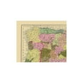 thumbnail image 3 of Historic Map - Spain Portugal - Mitchell 1846 - 23 x 27 - Vintage Wall Art, 3 of 5