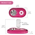 thumbnail image 3 of Dog & Cat Food and Water Dispenser Set, Double Dog & Cat Bowls with Steel Bowl, Pet Refillable Water Bowl, Dishwashable Pet Feeder, Easy Clean, for Medium and Small Pet, 3 of 6