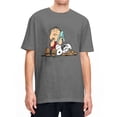thumbnail image 1 of Camiseta de verano de Peanuts, Charlie Brown y Snoopy, camisetas de dibujos animados, ropa de calle, camisetas de algodón para hombre, camisetas de manga corta con estampado, 1 of 5