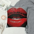 thumbnail image 2 of PRATYUS Love Kiss Throw Pillow Covers Beauty Sexy Lips with Heart Shape Paint Pillow Cushion Cases Square Pillowcases for Sofa Couch Bedroom Living Room Car White, 2 of 5