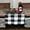 Black/White, variant on Plaid Table Runner – Buffalo Check Table Runner – Large Table Runner for Home Décor – Soft Cotton Blend – Premium Dining Table Runner for Christmas and Parties (72" Pom Pom Table Runner)