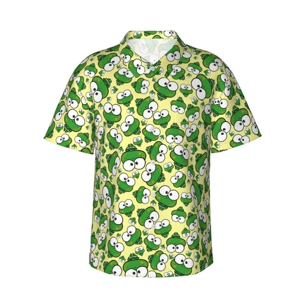 Fotbe Baby Cow Camisa Hawaiana Para Hombre Unisex - Camisa Casual De Verano Con Botones De Manga Corta De Algodon Y Lino Medium