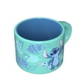 thumbnail image 3 of Zak Designs 3oz Stitch Ceramic Haven Mug, Teal, 3 of 7