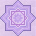 thumbnail image 1 of Ahgly Tapis d'Intérieur Lavable en Machine Carré Transitionnel Heliotrope Violet, 8 Pieds Carré, 1 of 7