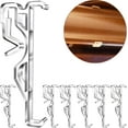 thumbnail image 2 of 2.5 Inch Valance Clips, Clear Plastic Valance Clips for Blinds, Hidden Window Blind Clips for Horizontal Blind Valance (6 PCS), 2 of 7