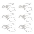 thumbnail image 1 of Clips De Carpeta Lindos, Forma De Flor Fuerza De Sujeción Fuerte Clips De Papel De Carpeta Pequeños Dibujos Animados Innovadores 100 Piezas Para Certificados ANGGREK Otros, 1 of 8
