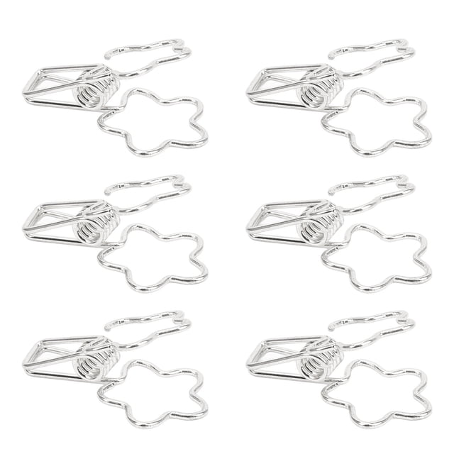 Clips De Carpeta Lindos, Forma De Flor Fuerza De Sujeción Fuerte Clips De Papel De Carpeta Pequeños Dibujos Animados Innovadores 100 Piezas Para Certificados ANGGREK Otros