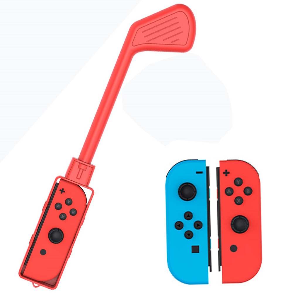 Switch Golf Clubs Grip NS Joycon Controller Game Components Gaming Hand