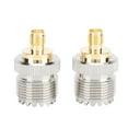 thumbnail image 2 of Adapter Connector, Brass UHF Connector Anti Interference 50 Ohm SMA Female To UHF Female Multi Purpose  for  LAN Equipment, 2 of 7