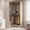 White Oak, variant on Homieasy 32'' W Corner Closet System with Hanging Rod, White