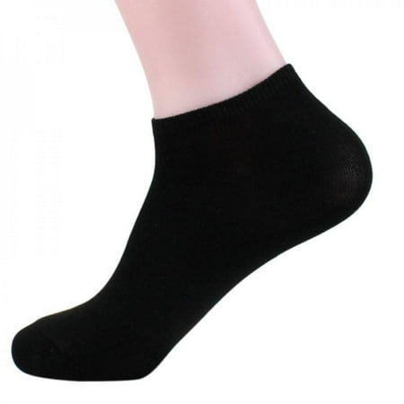 

Clearance Sale Bamboo Fiber Mens Sports Socks Loafer Liner Low Cut No Show Black Boat Socks Cool Elastic