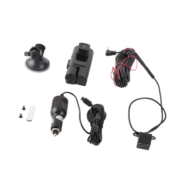 Grabadora De Conducción De Automóviles, Pantalla De 2 Pulgadas Triple Dash Cam Monitoreo De Estacionamiento Grabación En Bucle HD Para Vehículos