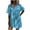 Sky Blue, variant on Women Swimsuit Coverup Shirt Dress Button Down Bathing Suit Cover Up Beachwear Sky Blue XXL