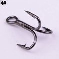 thumbnail image 3 of Opolski 100Pcs High Carbon Steel Treble Hooks 7 Size 2/4/6/8/10/12 Fishhook Tackle, 3 of 8
